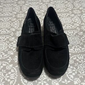 Mephisto Black Suede Loafers